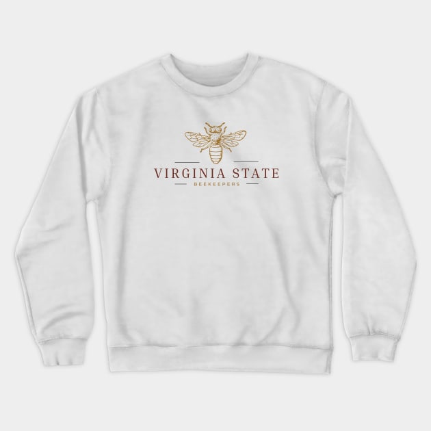 VSBA BEE 2 Crewneck Sweatshirt by Virginia State Beekeepers